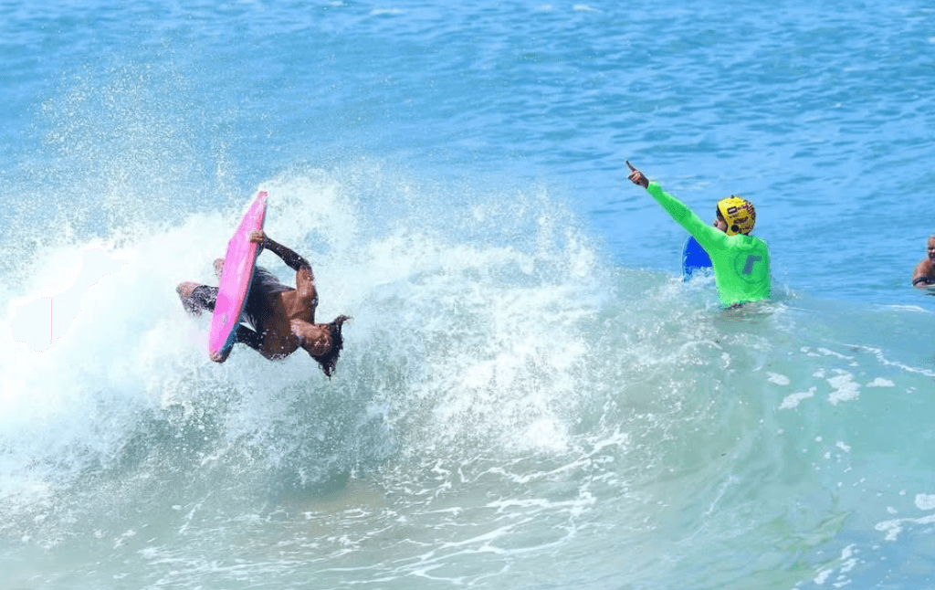 Juan Pimentel surfing on the north coast of Puerto Rico
